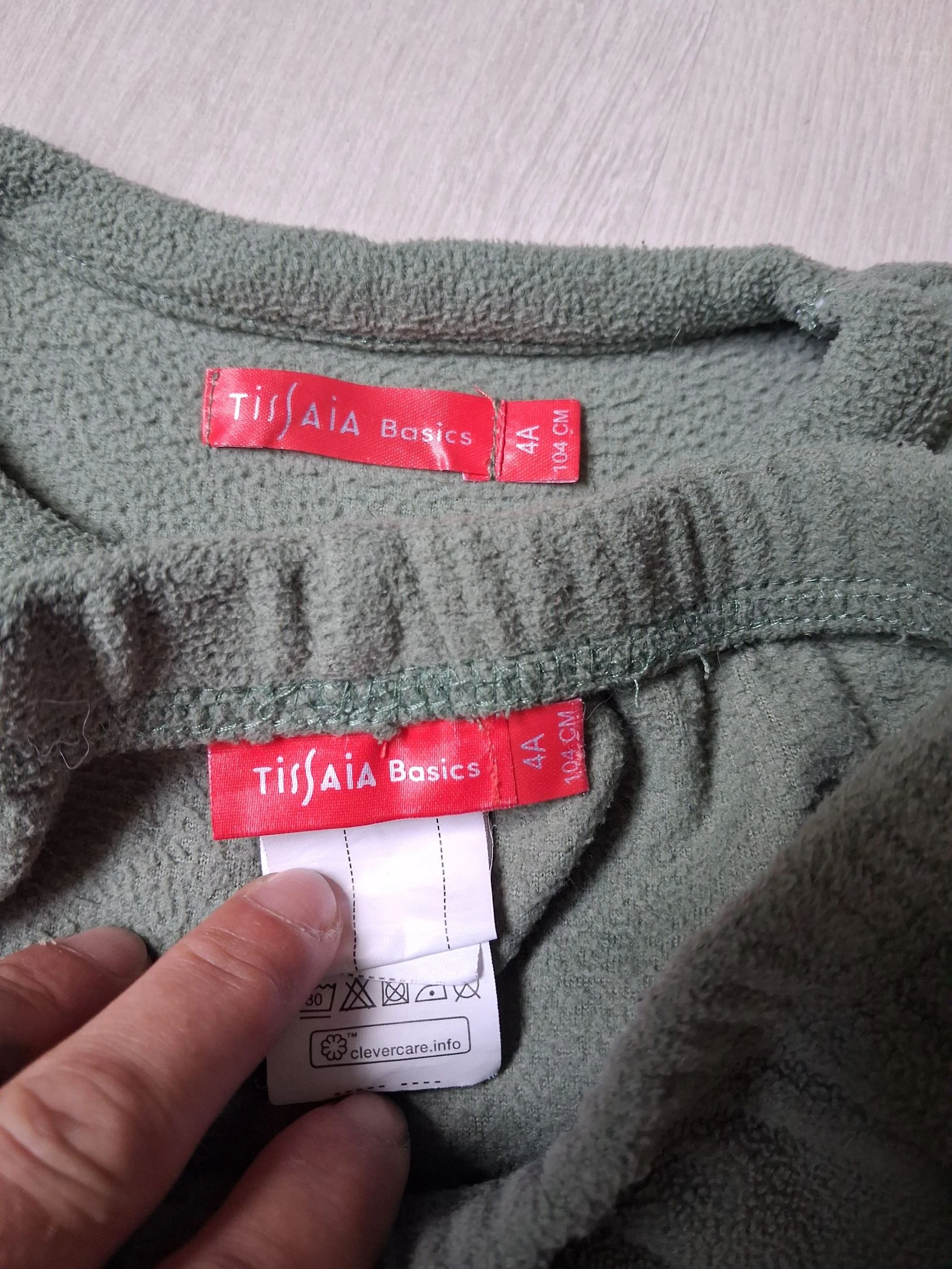 Pijama de lã quente verde cáqui Dinosaure Tissaia 4 anos (104 cm) – photo 5